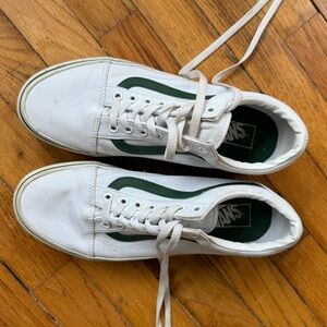 Vans Classic White and Green Stackform Shoes